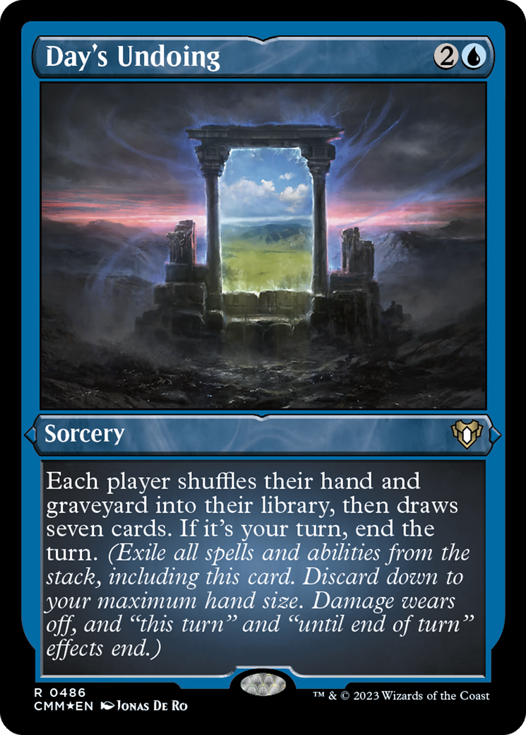 Day's Undoing (Foil Etched) [Commander Masters] | Dragon's Lair Comics and Fantasy Houston TX