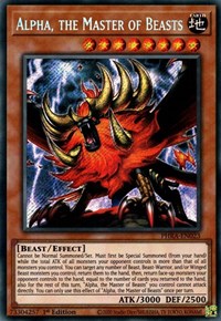 Alpha, the Master of Beasts [PHRA-EN023] Secret Rare | Dragon's Lair Comics and Fantasy Houston TX