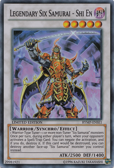 Legendary Six Samurai - Shi En [RYMP-ENSE1] Super Rare | Dragon's Lair Comics and Fantasy Houston TX