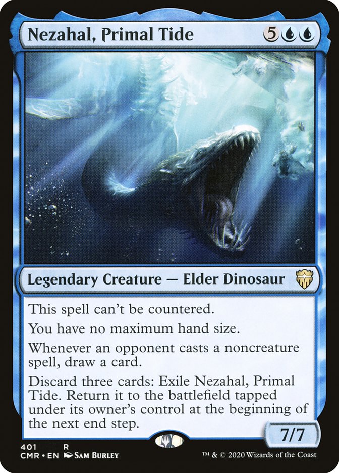 Nezahal, Primal Tide [Commander Legends] | Dragon's Lair Comics and Fantasy Houston TX
