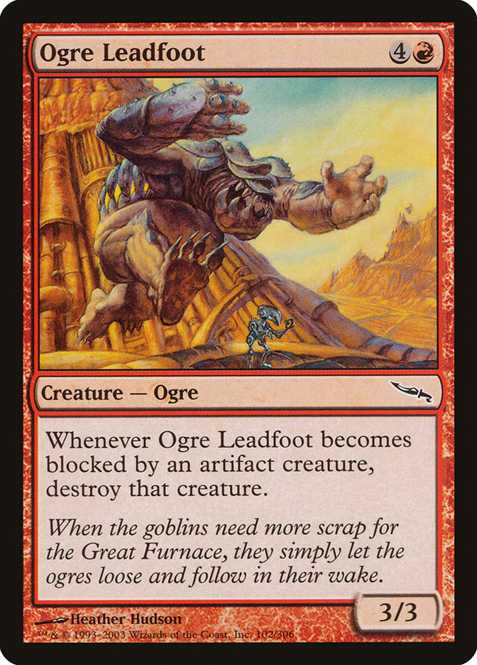 Ogre Leadfoot [Mirrodin] | Dragon's Lair Comics and Fantasy Houston TX