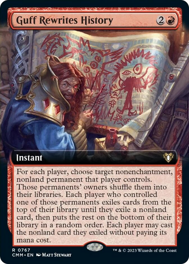 Guff Rewrites History (Extended Art) [Commander Masters] | Dragon's Lair Comics and Fantasy Houston TX