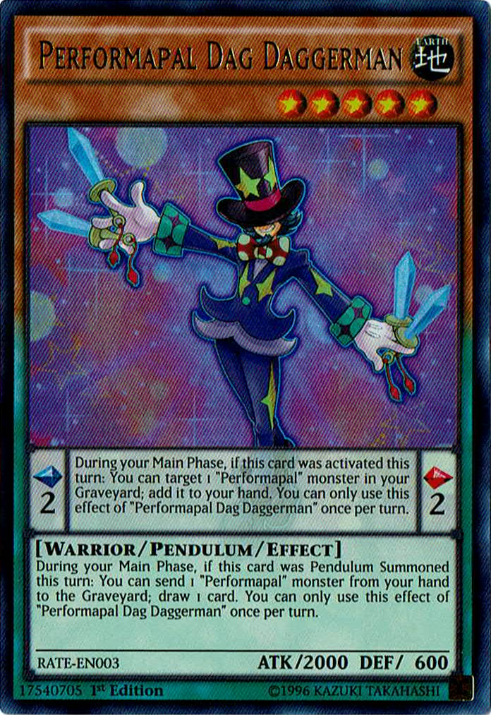 Performapal Dag Daggerman [RATE-EN003] Ultra Rare | Dragon's Lair Comics and Fantasy Houston TX