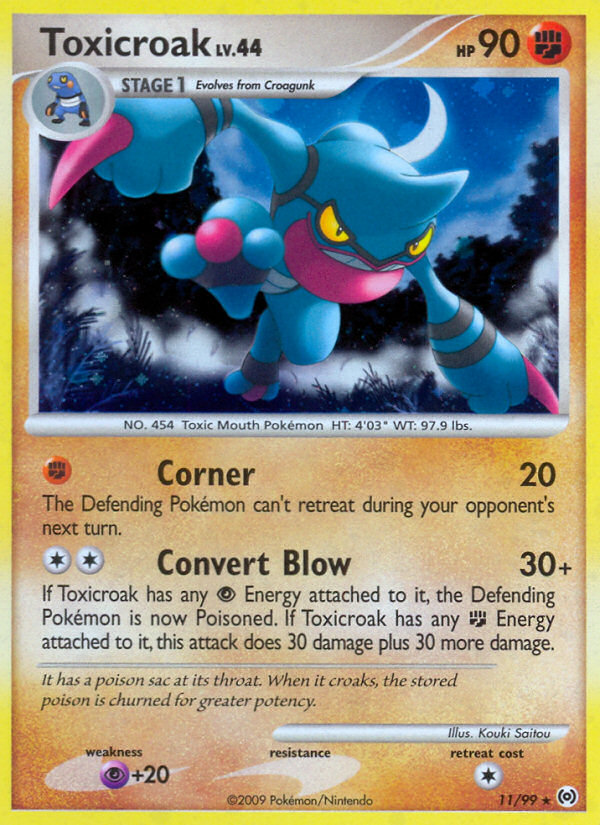 Toxicroak (11/99) [Platinum: Arceus] | Dragon's Lair Comics and Fantasy Houston TX