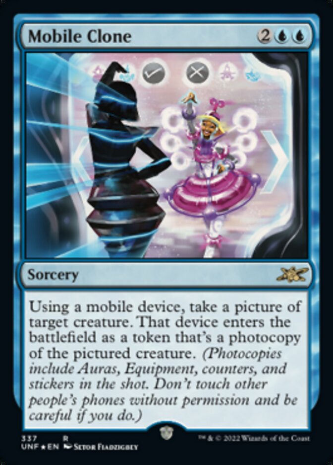Mobile Clone (Galaxy Foil) [Unfinity] | Dragon's Lair Comics and Fantasy Houston TX