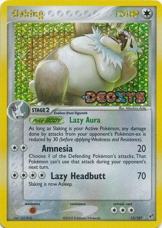 Slaking (15/107) (Stamped) [EX: Deoxys] | Dragon's Lair Comics and Fantasy Houston TX