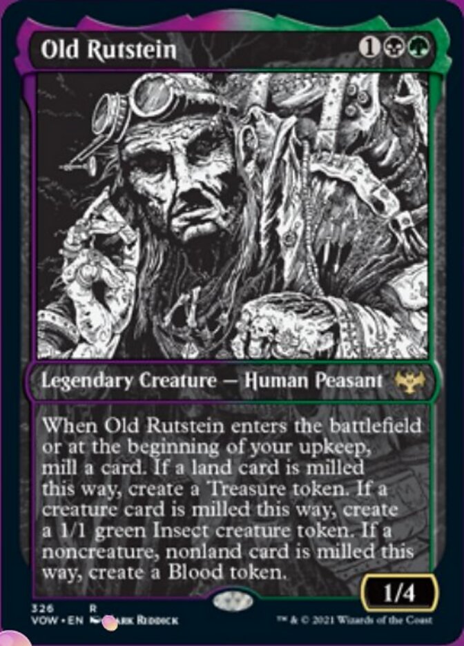 Old Rutstein (Showcase Eternal Night) [Innistrad: Crimson Vow] | Dragon's Lair Comics and Fantasy Houston TX