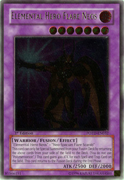 Elemental Hero Flare Neos [POTD-EN032] Ultimate Rare | Dragon's Lair Comics and Fantasy Houston TX