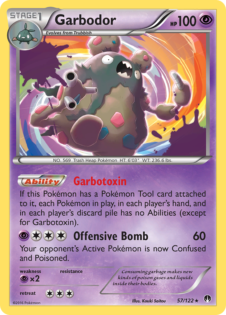 Garbodor (57/122) [XY: BREAKpoint] | Dragon's Lair Comics and Fantasy Houston TX