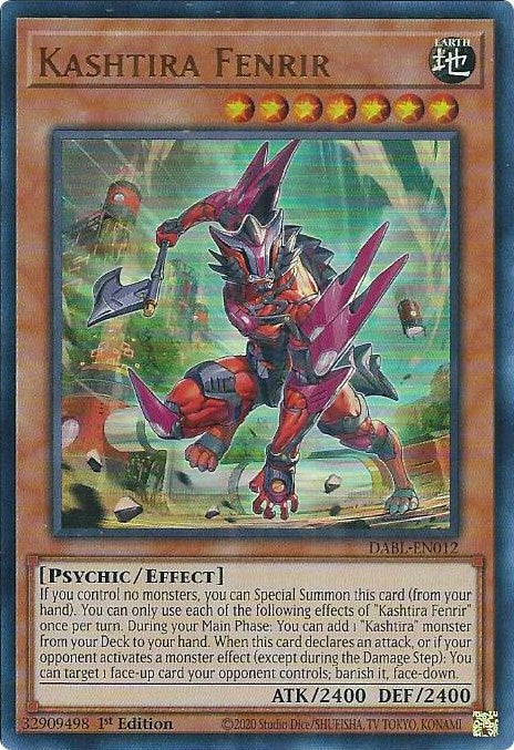 Kashtira Fenrir [DABL-EN012] Ultra Rare | Dragon's Lair Comics and Fantasy Houston TX