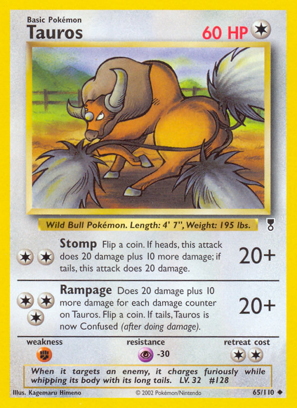 Tauros (65/110) [Legendary Collection] | Dragon's Lair Comics and Fantasy Houston TX
