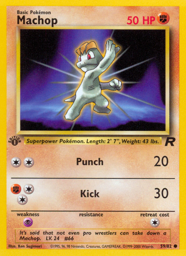 Machop (59/82) [Team Rocket 1st Edition] | Dragon's Lair Comics and Fantasy Houston TX