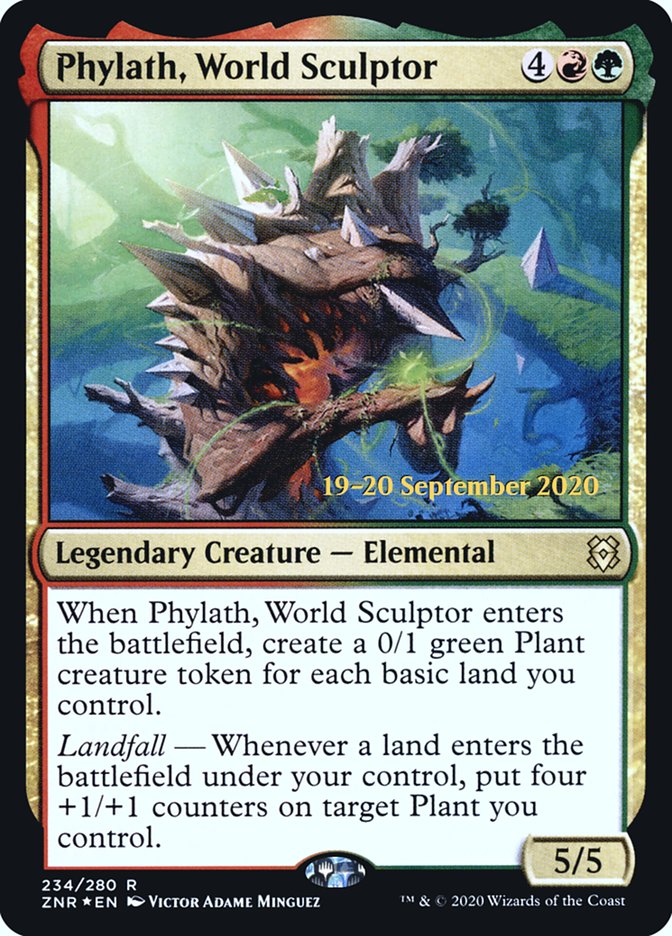 Phylath, World Sculptor [Zendikar Rising Prerelease Promos] | Dragon's Lair Comics and Fantasy Houston TX