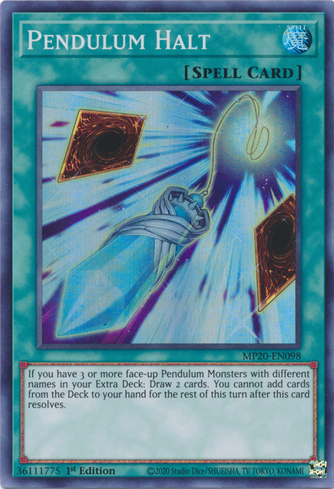 Pendulum Halt [MP20-EN098] Super Rare | Dragon's Lair Comics and Fantasy Houston TX