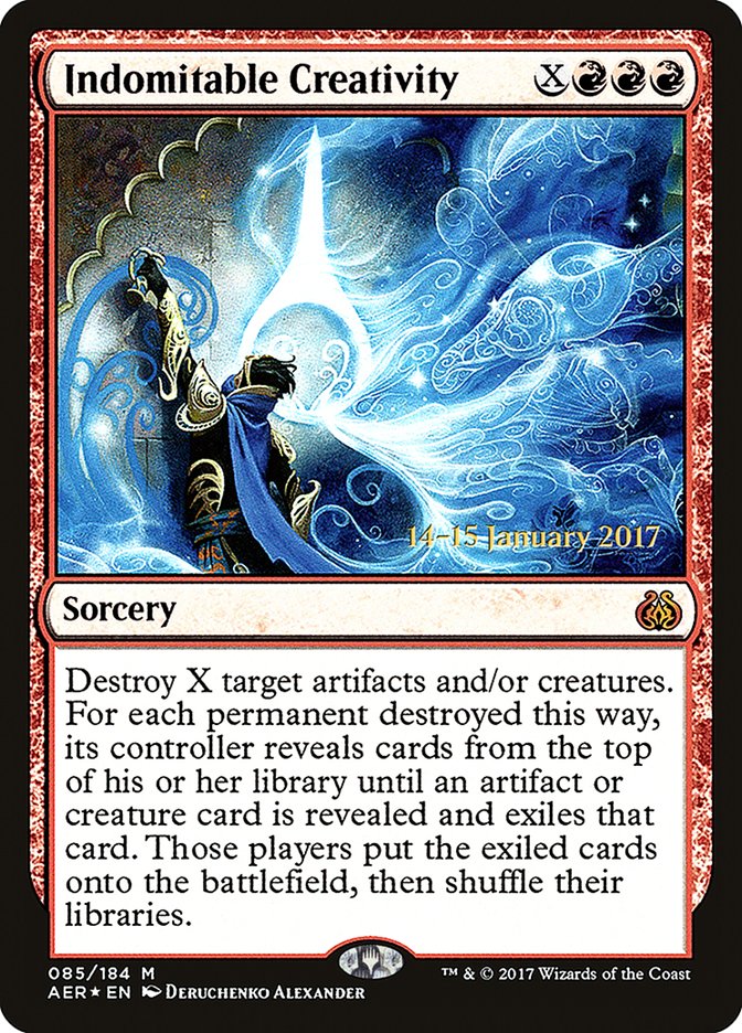 Indomitable Creativity [Aether Revolt Prerelease Promos] | Dragon's Lair Comics and Fantasy Houston TX