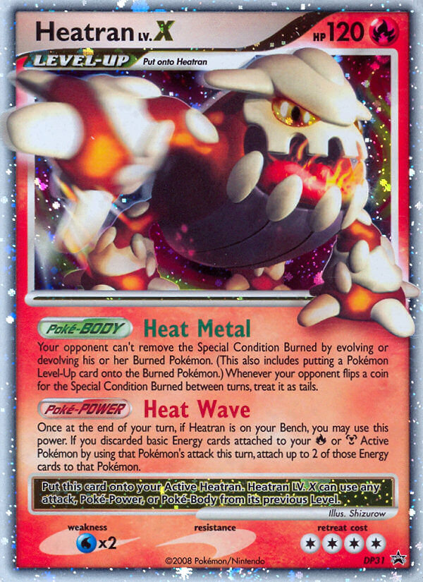 Heatran LV.X (DP31) [Diamond & Pearl: Black Star Promos] | Dragon's Lair Comics and Fantasy Houston TX