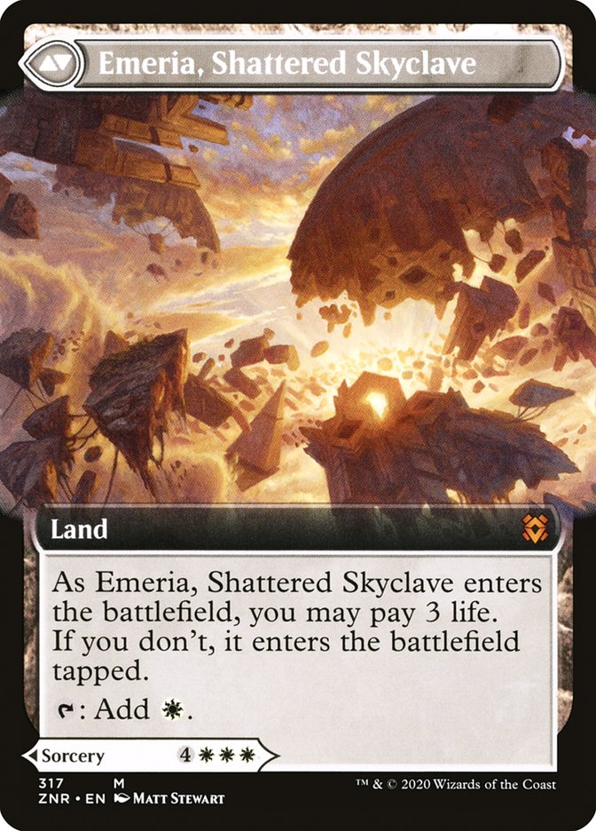 Emeria's Call // Emeria, Shattered Skyclave (Extended Art) [Zendikar Rising] | Dragon's Lair Comics and Fantasy Houston TX