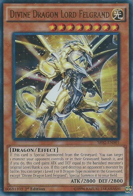 Divine Dragon Lord Felgrand [SR02-EN001] Ultra Rare | Dragon's Lair Comics and Fantasy Houston TX