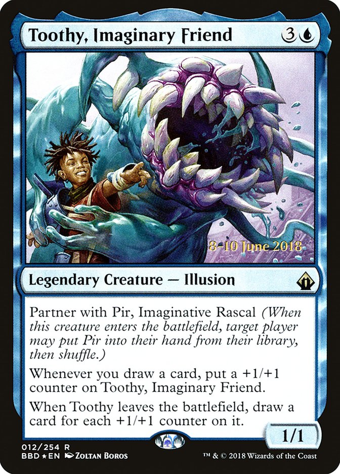 Toothy, Imaginary Friend [Battlebond Prerelease Promos] | Dragon's Lair Comics and Fantasy Houston TX