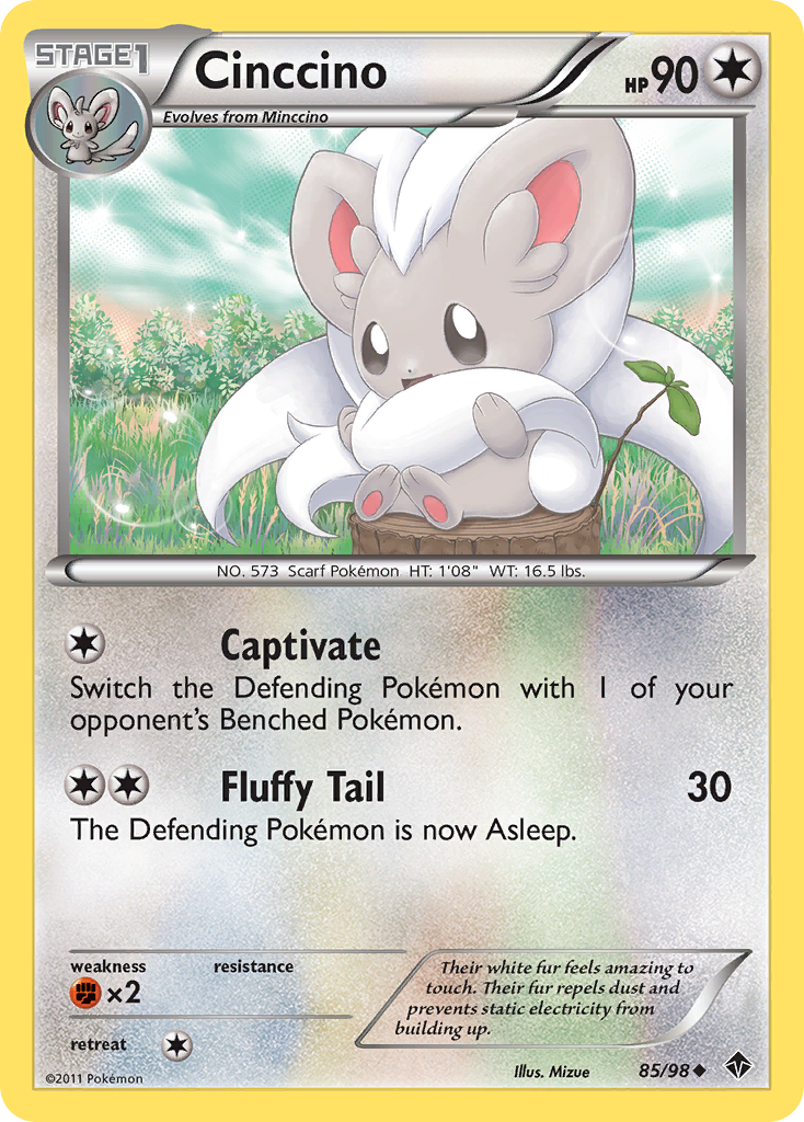 Cinccino (85/98) [Black & White: Emerging Powers] | Dragon's Lair Comics and Fantasy Houston TX