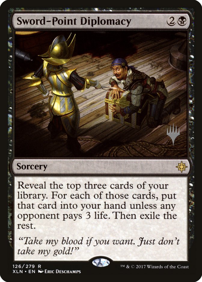 Sword-Point Diplomacy (Promo Pack) [Ixalan Promos] | Dragon's Lair Comics and Fantasy Houston TX
