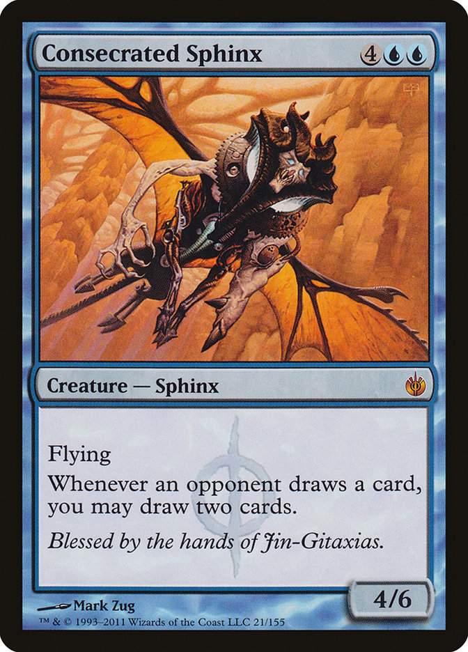 Consecrated Sphinx [Mirrodin Besieged] | Dragon's Lair Comics and Fantasy Houston TX