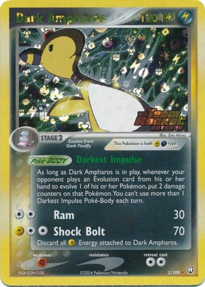 Dark Ampharos (2/109) (Stamped) [EX: Team Rocket Returns] | Dragon's Lair Comics and Fantasy Houston TX