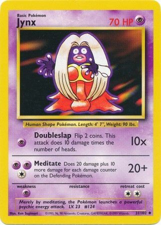 Jynx (31/102) [Base Set Unlimited] | Dragon's Lair Comics and Fantasy Houston TX