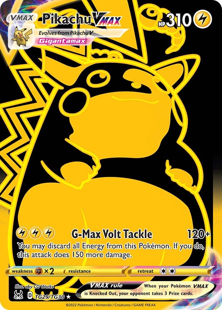Pikachu VMAX (TG29/TG30) [Sword & Shield: Lost Origin] | Dragon's Lair Comics and Fantasy Houston TX