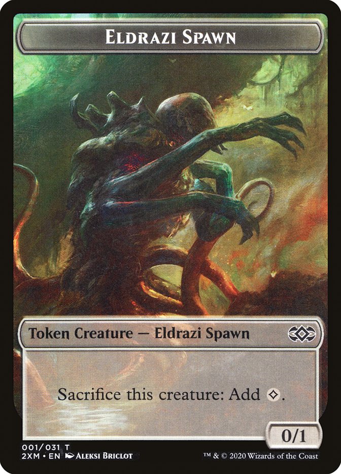Eldrazi Spawn Token [Double Masters Tokens] | Dragon's Lair Comics and Fantasy Houston TX