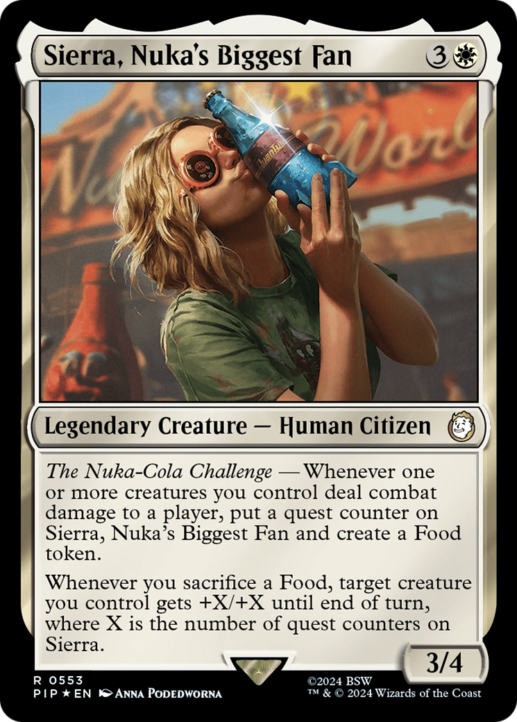Sierra, Nuka's Biggest Fan (Surge Foil) [Fallout] | Dragon's Lair Comics and Fantasy Houston TX