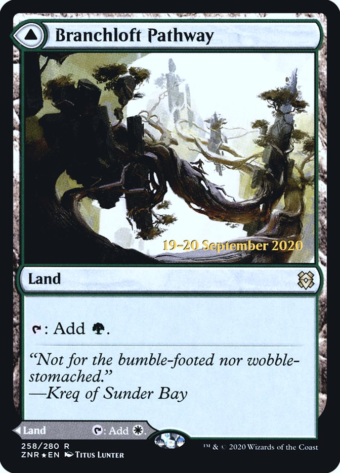 Branchloft Pathway // Boulderloft Pathway [Zendikar Rising Prerelease Promos] | Dragon's Lair Comics and Fantasy Houston TX