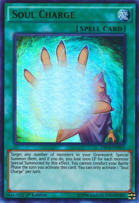 Soul Charge [DRL3-EN051] Ultra Rare | Dragon's Lair Comics and Fantasy Houston TX