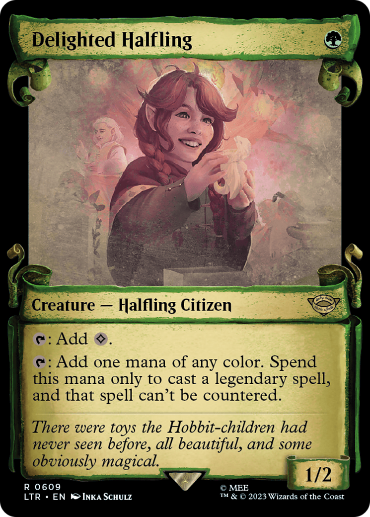 Delighted Halfling [The Lord of the Rings: Tales of Middle-Earth Showcase Scrolls] | Dragon's Lair Comics and Fantasy Houston TX