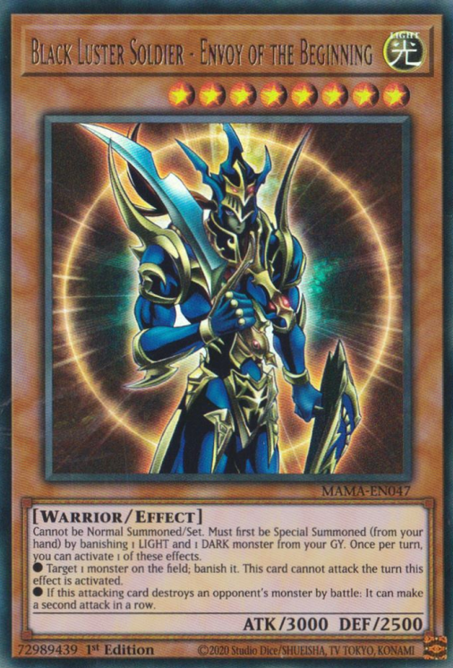 Black Luster Soldier - Envoy of the Beginning [MAMA-EN047] Ultra Rare | Dragon's Lair Comics and Fantasy Houston TX