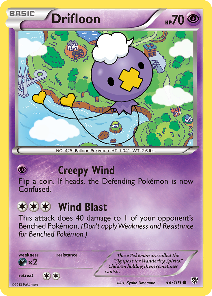 Drifloon (34/101) [Black & White: Plasma Blast] | Dragon's Lair Comics and Fantasy Houston TX