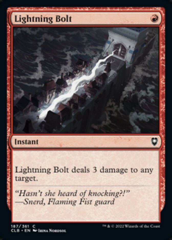 Lightning Bolt [Commander Legends: Battle for Baldur's Gate] | Dragon's Lair Comics and Fantasy Houston TX