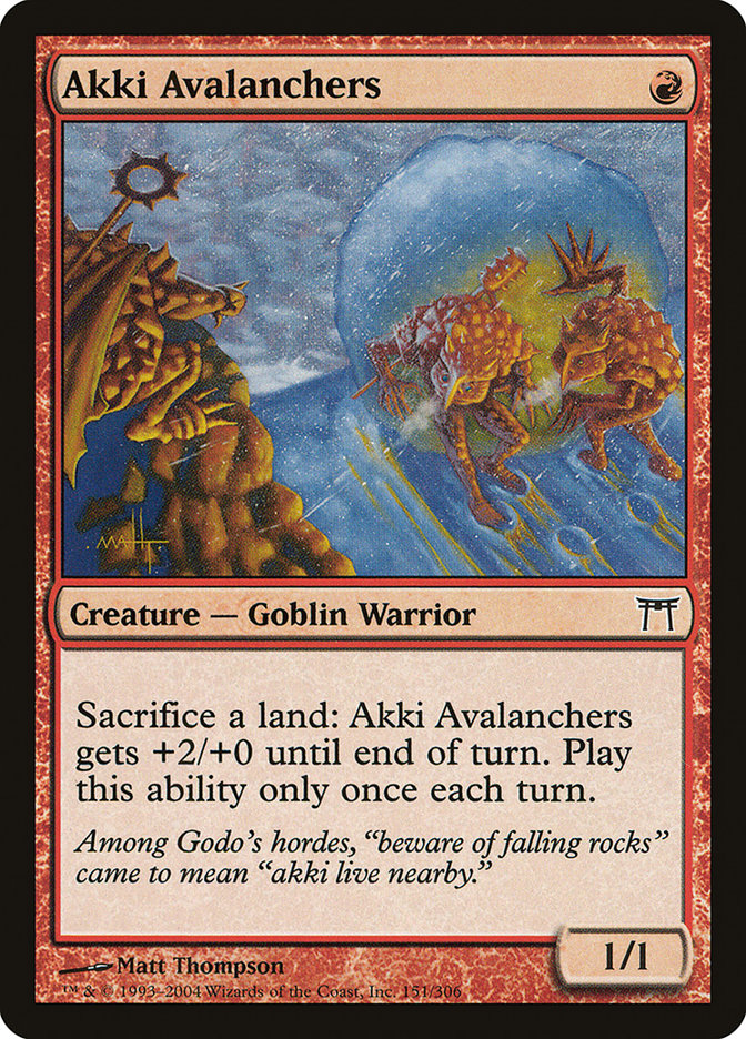 Akki Avalanchers [Champions of Kamigawa] | Dragon's Lair Comics and Fantasy Houston TX
