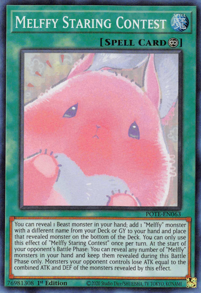 Melffy Staring Contest [POTE-EN063] Super Rare | Dragon's Lair Comics and Fantasy Houston TX