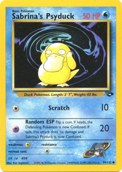 Sabrina's Psyduck (99/132) [Gym Challenge Unlimited] | Dragon's Lair Comics and Fantasy Houston TX