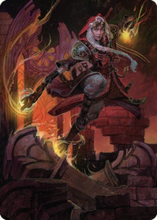 Jaya, Fiery Negotiator Art Card 2 [Dominaria United Art Series] | Dragon's Lair Comics and Fantasy Houston TX