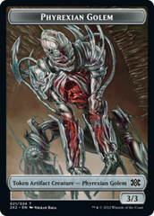 Saproling // Phyrexian Golem Double-Sided Token [Double Masters 2022 Tokens] | Dragon's Lair Comics and Fantasy Houston TX