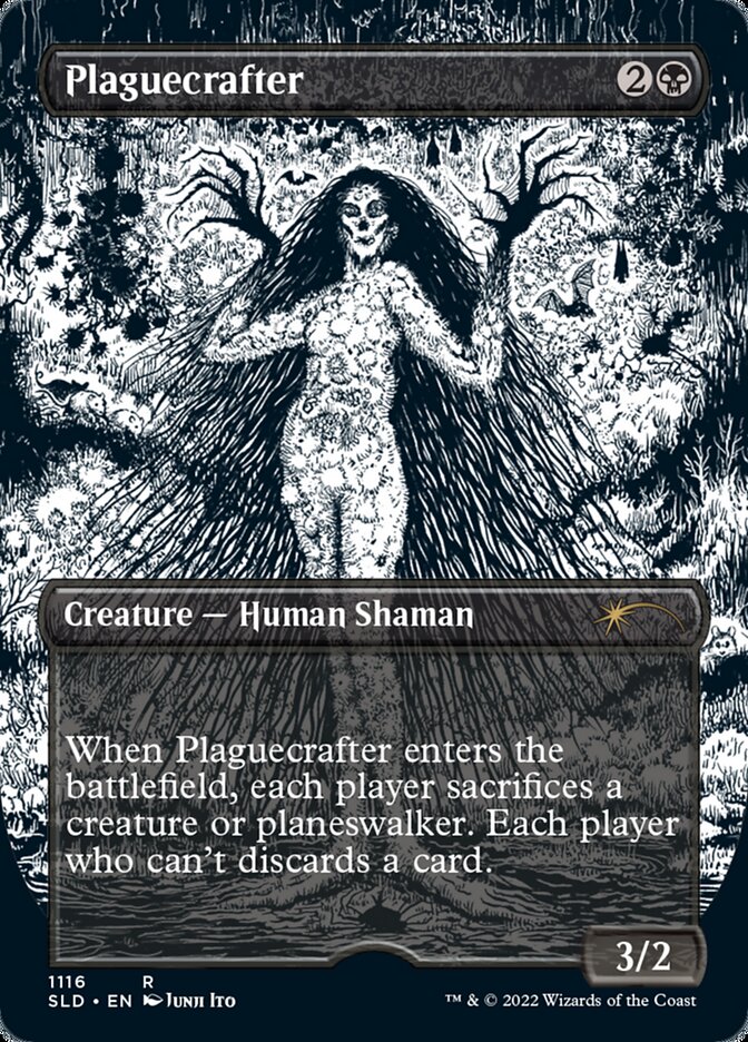 Plaguecrafter (Borderless Etched Foil) [Secret Lair Drop Series] | Dragon's Lair Comics and Fantasy Houston TX