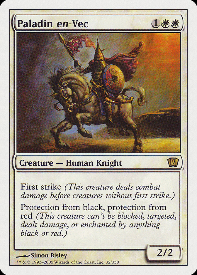Paladin en-Vec (9th Edition) [Oversize Cards] | Dragon's Lair Comics and Fantasy Houston TX