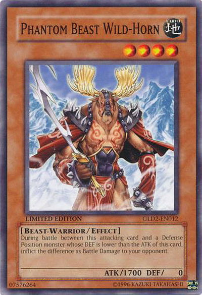 Phantom Beast Wild-Horn [GLD2-EN012] Common | Dragon's Lair Comics and Fantasy Houston TX