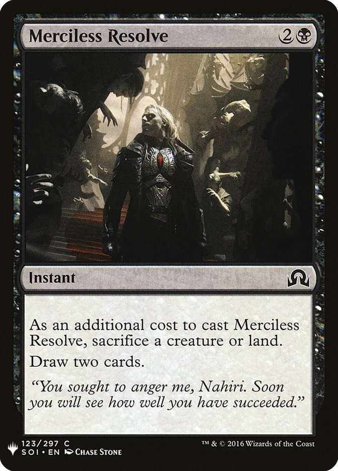 Merciless Resolve [Mystery Booster] | Dragon's Lair Comics and Fantasy Houston TX