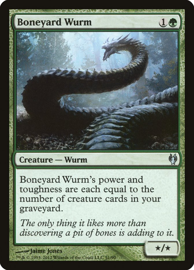 Boneyard Wurm [Duel Decks: Izzet vs. Golgari] | Dragon's Lair Comics and Fantasy Houston TX
