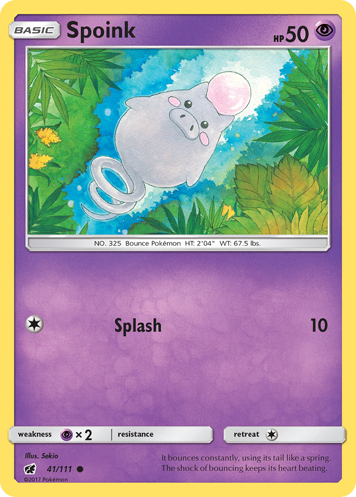 Spoink (41/111) [Sun & Moon: Crimson Invasion] | Dragon's Lair Comics and Fantasy Houston TX