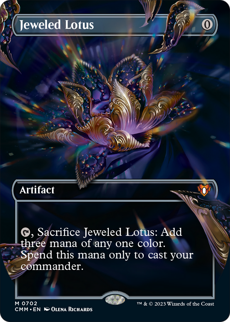 Jeweled Lotus (Borderless Frame Break) [Commander Masters] | Dragon's Lair Comics and Fantasy Houston TX