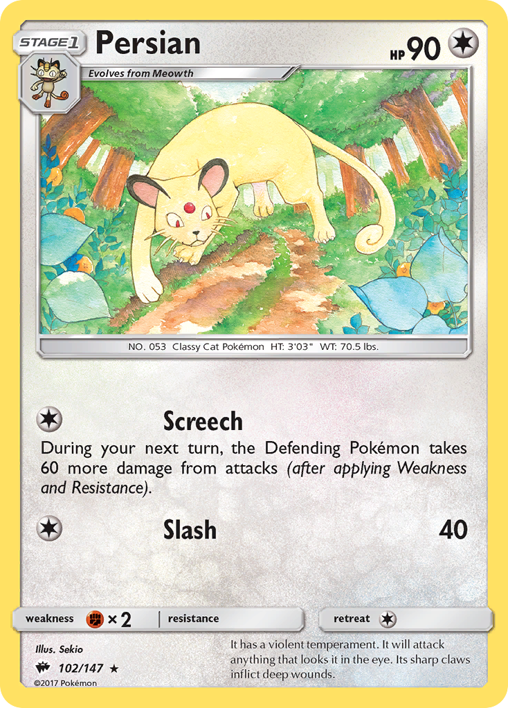 Persian (102/147) [Sun & Moon: Burning Shadows] | Dragon's Lair Comics and Fantasy Houston TX
